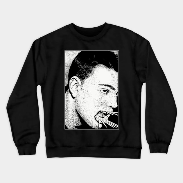 Cage - Toothpicks (b&w) Crewneck Sweatshirt by BludBros